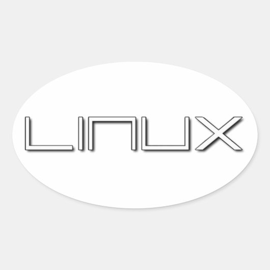 LINUX OVALER AUFKLEBER (Vorderseite)