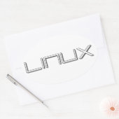 LINUX OVALER AUFKLEBER (Umschlag)