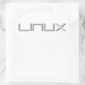 LINUX OVALER AUFKLEBER (Tasche)