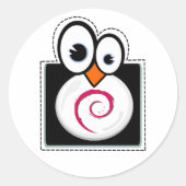 Linux Penguin Debian Sticker (Vorderseite)