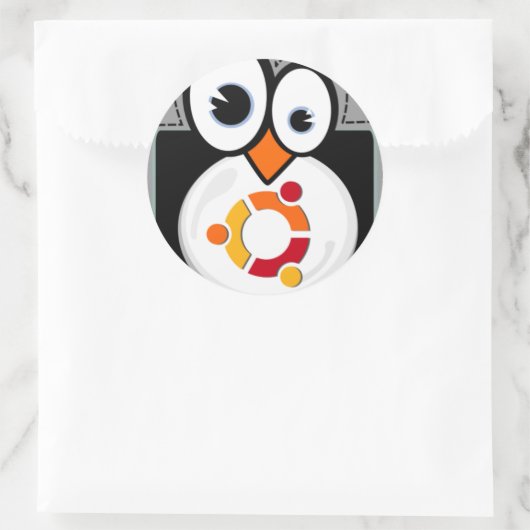 Linux Penguin Ubuntu Sticker (Tasche)