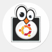 Linux Penguin Ubuntu Sticker (Vorderseite)
