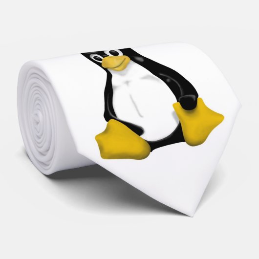 Linux-Pinguin Krawatte (Gerollt)