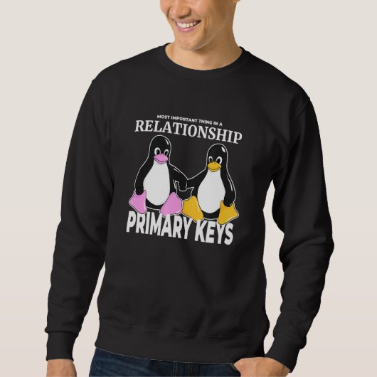 Linux Pinguin Liebe Secret of Relationship Primär Sweatshirt (Vorderseite)