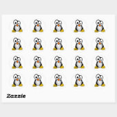 Linux Pinguin Sticker (Blatt)