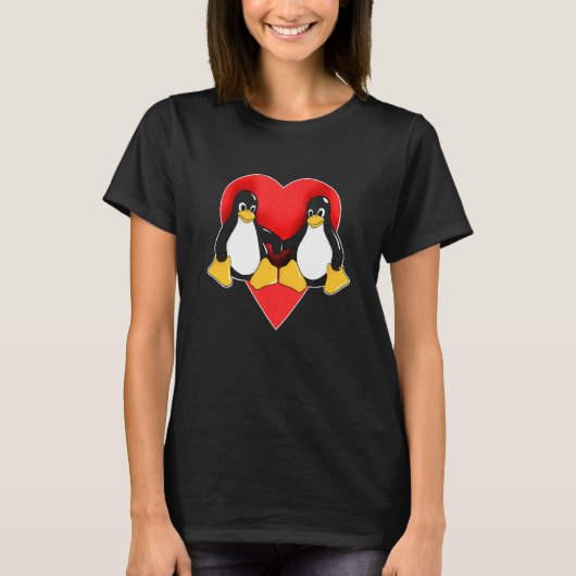 Linux Pinguin sucht Systemadministrator für Comm T-Shirt (Vorderseite)