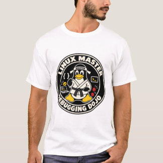 Linux Pinguin Tux Fanart - Dojo Meister T-Shirt