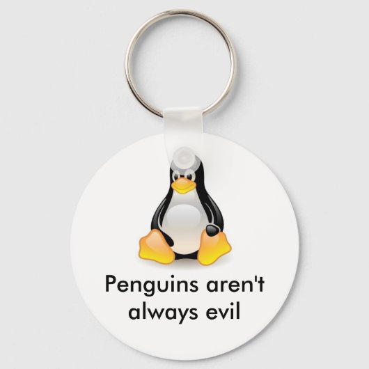 linux-pinguin-tux schlüsselanhänger (Vorderseite)