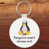 linux-pinguin-tux schlüsselanhänger (Vorderseite)