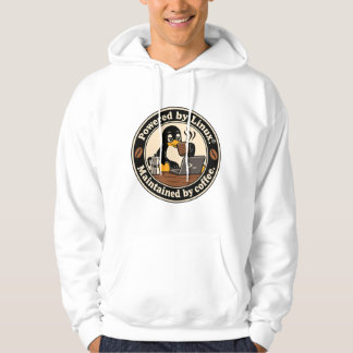 Linux Pinguin Tux und Kaffee Hoodie