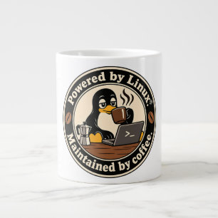 Linux Pinguin Tux und Kaffee Jumbo-Tasse