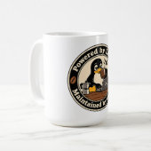Linux Pinguin Tux und Kaffee Kaffeetasse (Vorderseite Links)