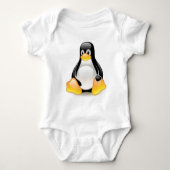 Linux-PinguinTux Baby Strampler (Vorderseite)