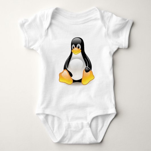 Linux-PinguinTux Baby Strampler (Vorderseite)