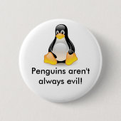 Linux-PinguinTux Button (Vorderseite)