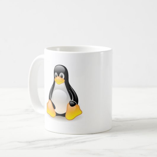 Linux-PinguinTux Kaffeetasse (Vorderseite Links)