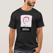 Linux - Powered by Debian T - Shirt (Vorderseite)