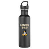 Linux Pro Edelstahlflasche (Vorderseite)