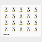 Linux Produkte & Designs! Runder Aufkleber (Blatt)