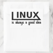 Linux Rechteckiger Aufkleber (Tasche)