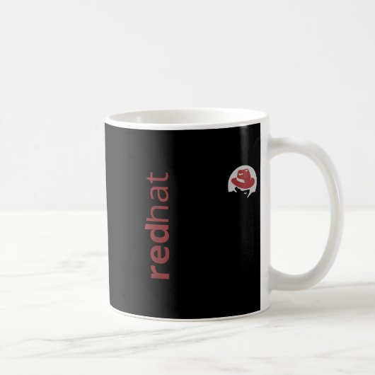 Linux Red Hat Fan T-Shirt Tux Penguin Open Source Kaffeetasse (Rechts)