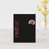 Linux Red Hat Fan T-Shirt Tux Penguin Open Source Karte (Gelbe Blume)