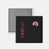 Linux Red Hat Fan T-Shirt Tux Penguin Open Source  Magnet (Vorderseite/Rückseite)