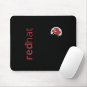 Linux Red Hat Fan T-Shirt Tux Penguin Open Source Mousepad (Mit Mouse)