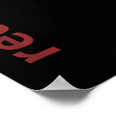 Linux Red Hat Fan T-Shirt Tux Penguin Open Source Poster (Ecke)