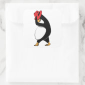 Linux Red Hat Quadratischer Aufkleber (Tasche)