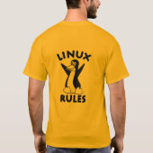 Linux-Regeln T-Shirt (Rückseite)