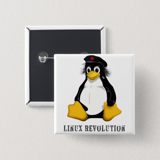 Linux-Revolution Button (Vorne & Hinten)