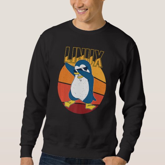 Linux Root Admin Cooler Penguin Informatik Nerd Pr Sweatshirt (Vorderseite)