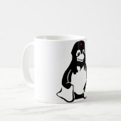 Linux-Smoking Pinguin Che Kaffeetasse (Vorderseite Links)