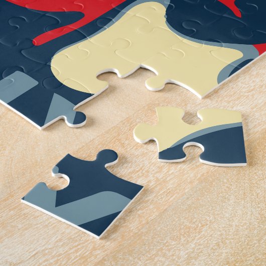 Linux-Smoking-Pinguin klassisches Obama-Plakat Puzzle (Seite)