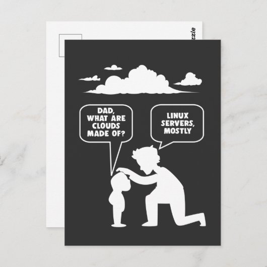 Linux Software Developer Computer Programmer Nerd Postkarte (Vorne/Hinten)