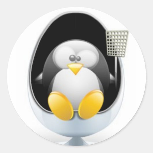 Linux-Sticker Runder Aufkleber (Vorderseite)