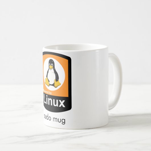 Linux - Sudo-Tasse Kaffeetasse (VorderseiteRechts)