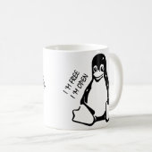 Linux-Tasse Kaffeetasse (VorderseiteRechts)