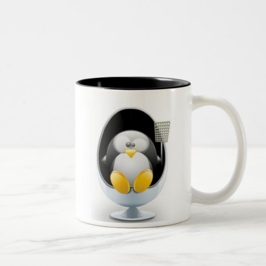 Linux-Tasse Zweifarbige Tasse (Rechts)