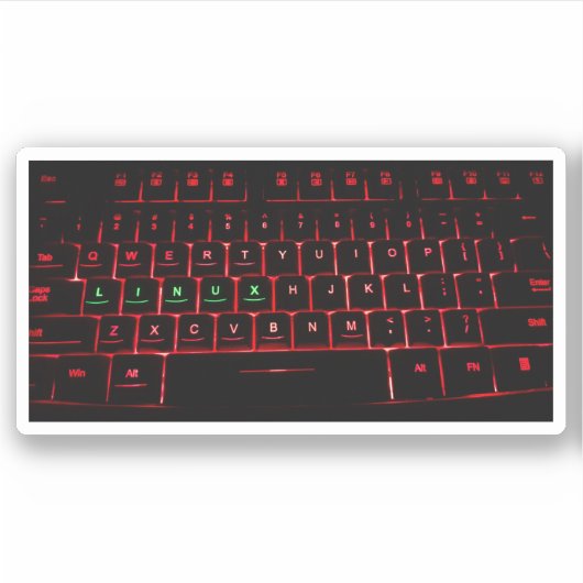 Linux-Tastatur Aufkleber (Vorderseite)