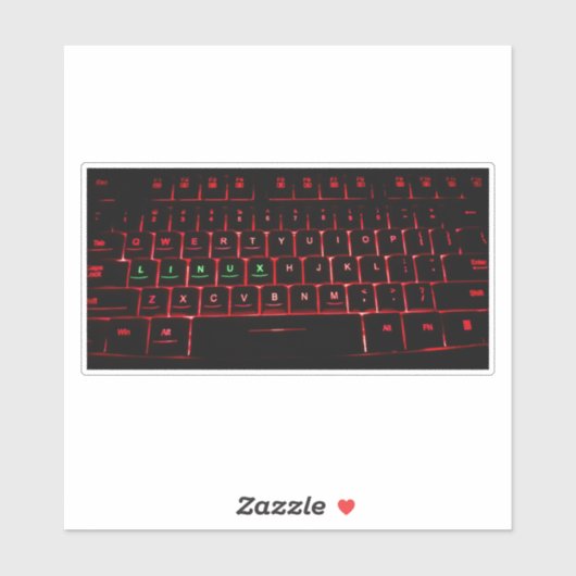 Linux-Tastatur Aufkleber (Blatt)