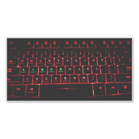 Linux-Tastatur Aufkleber (Vorderseite)