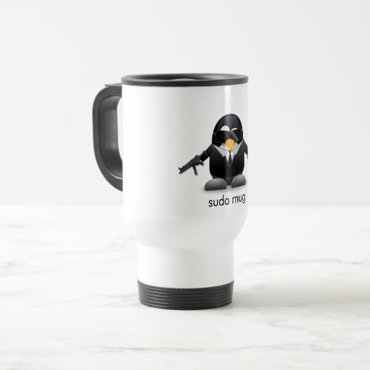 Linux Traveller Tasse (Vorderseite Links)