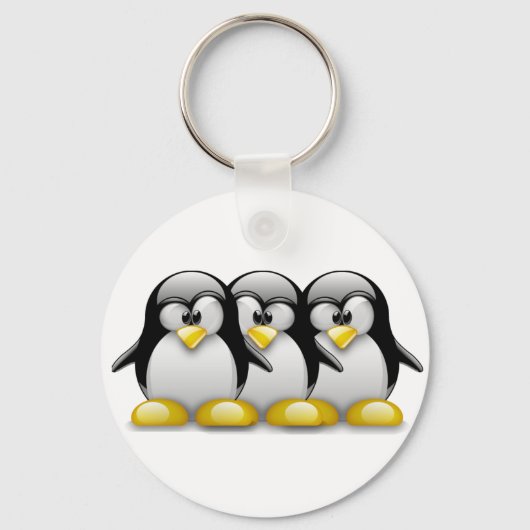 LINUX TUX BROTHERS SCHLÜSSELANHÄNGER (Vorderseite)