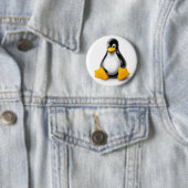 Linux Tux der Pinguin Button (Beispiel)