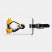Linux Tux der Pinguin Gepäckanhänger (Vorderseite horizontal)