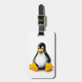 Linux Tux der Pinguin Gepäckanhänger (Vorderseite vertikal)