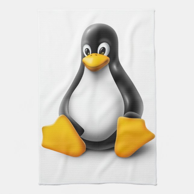Linux Tux der Pinguin Handtuch (Vertikal)