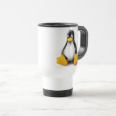 Linux Tux der Pinguin Reisebecher (VorderseiteRechts)